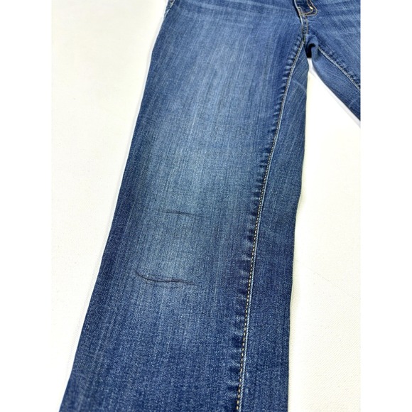 American Eagle Jeans Women's 4 Regular Jegging Stretch Denim Blue Distressed - Picture 4 of 15